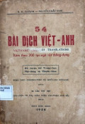 54 Bài dịch Việt - Anh - Kèm theo 200 tục ngữ rất thông dụng