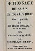 Dictionnaire des Saints