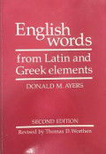English words from Latin anh Greek elements