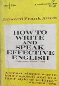 How to write and speak effective English