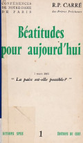 Béatitudes Pour Aujourd'Hui