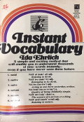 Instant Vocabulary Ida. L. Ehrlich