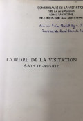 L'ordre De La Visitation Sainte-Marie