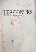 Les Contes Kinder - Und Hausmarchen