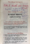 New... Saint Joseph-Sunday Missal Complete Edition