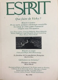 Esprit - Que faire de Vichy